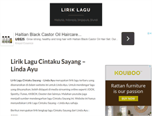 Tablet Screenshot of liriklagu.me