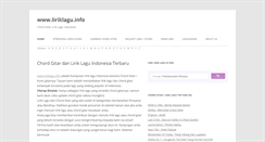 Desktop Screenshot of liriklagu.info