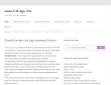 Tablet Screenshot of liriklagu.info